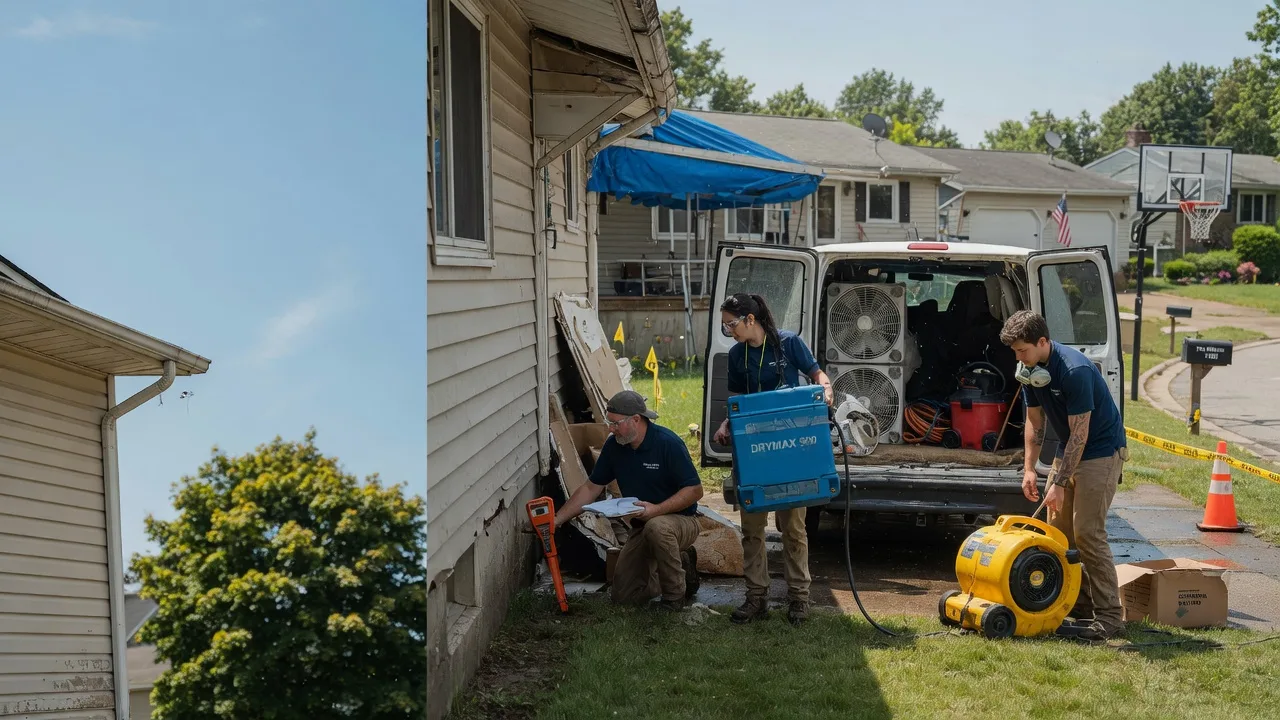 Ceiling Leak Cleanup in Wyandotte, MI near me